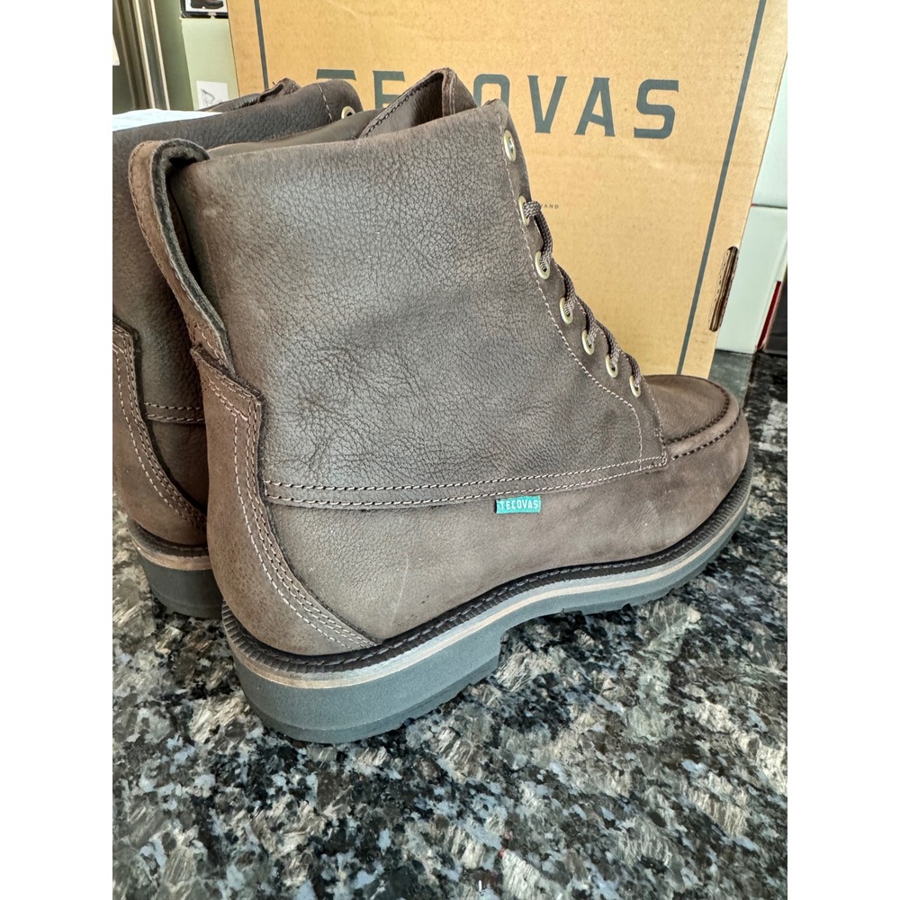 Tecovas The Rugged Moc Umber WP Cowhide Leather Boots Mens 10 D M10079UM - Picture 6 of 8